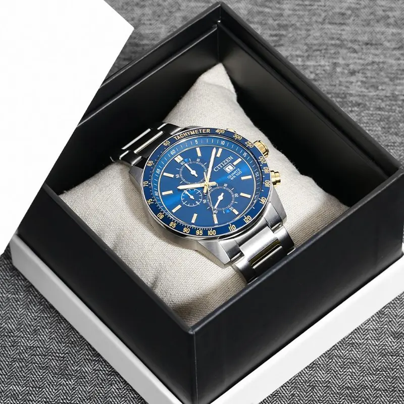Citizen Chronograph Tachymeter Bezel Blue Dial Men's WAtch- AN3684-59L